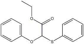 Phenoxy(phenylthio)acetic acid ethyl ester 结构式