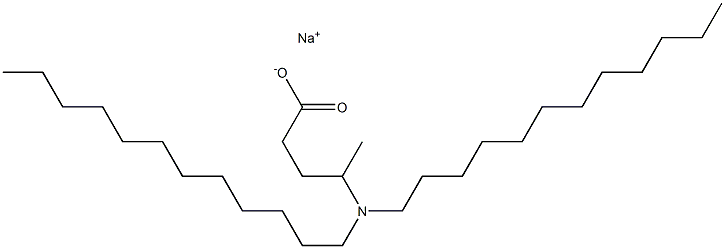 4-(Didodecylamino)valeric acid sodium salt 结构式