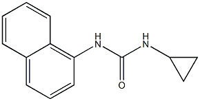 1-Cyclopropyl-3-(1-naphtyl)urea 结构式