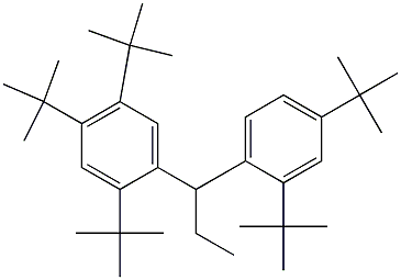1-(2,4,5-Tri-tert-butylphenyl)-1-(2,4-di-tert-butylphenyl)propane 结构式