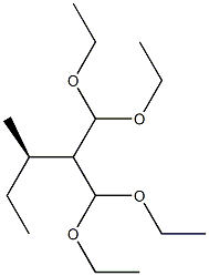 (-)-2-[(R)-sec-Butyl]malonaldehyde bis(diethyl acetal) 结构式