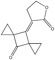 8-[(Tetrahydro-2-oxofuran)-3-ylidene]dispiro[2.1.2.1]octan-4-one 结构式