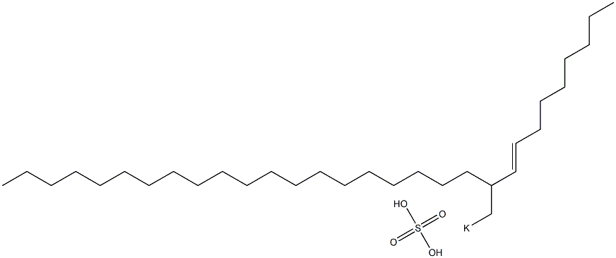 Sulfuric acid 2-(1-nonenyl)docosyl=potassium ester salt 结构式