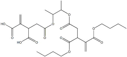 4,4'-[1,2-Dimethylethylenebis(oxycarbonyl)]bis(1-butene-2,3-dicarboxylic acid dibutyl) ester 结构式