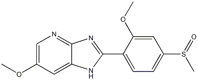 6-Methoxy-2-(2-methoxy-4-methylsulfinylphenyl)-1H-imidazo[4,5-b]pyridine 结构式