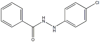Benzoic acid N'-(4-chlorophenyl) hydrazide 结构式