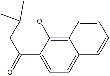2,2-Dimethyl-2H-naphtho[1,2-b]pyran-4(3H)-one 结构式