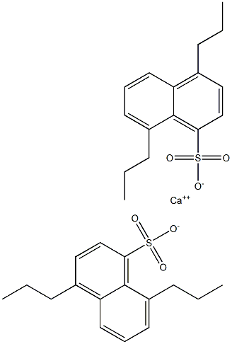 Bis(4,8-dipropyl-1-naphthalenesulfonic acid)calcium salt 结构式