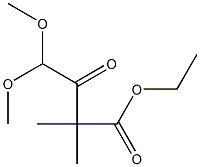 2,2-Dimethyl-4,4-dimethoxy-3-oxobutyric acid ethyl ester 结构式