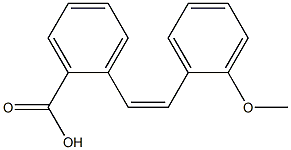 (Z)-2'-Methoxystilbene-2-carboxylic acid 结构式