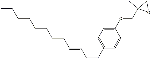 4-(3-Dodecenyl)phenyl 2-methylglycidyl ether 结构式