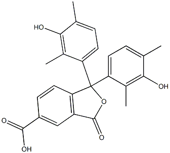 1,3-Dihydro-1,1-bis(3-hydroxy-2,4-dimethylphenyl)-3-oxoisobenzofuran-5-carboxylic acid 结构式