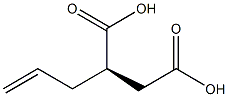 [R,(+)]-Allylsuccinic acid 结构式