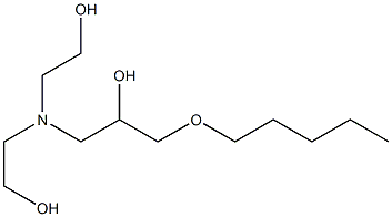1-[Bis(2-hydroxyethyl)amino]-3-pentyloxy-2-propanol 结构式