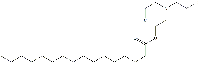 Palmitic acid 2-[bis(2-chloroethyl)amino]ethyl ester 结构式