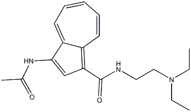 3-(Acetylamino)-N-[2-(diethylamino)ethyl]-1-azulenecarboxamide 结构式