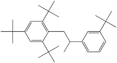 1-(2,4,6-Tri-tert-butylphenyl)-2-(3-tert-butylphenyl)propane 结构式