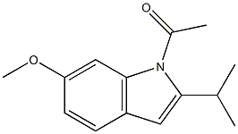 1-Acetyl-6-methoxy-2-isopropyl-1H-indole 结构式