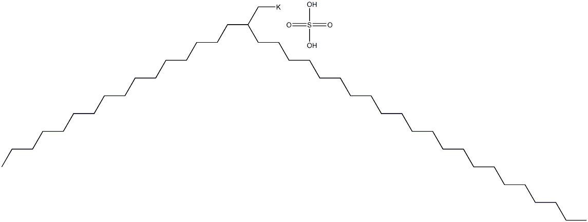 Sulfuric acid 2-hexadecyltetracosyl=potassium salt 结构式