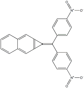 1-(4,4'-Dinitrobenzhydrylidene)-1H-cyclopropa[b]naphthalene 结构式