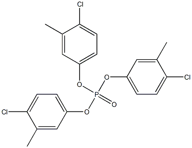 Phosphoric acid tri(3-methyl-4-chlorophenyl) ester 结构式
