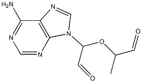 2-Methyl-2'-(6-amino-9H-purin-9-yl)(2,2'-oxybisacetaldehyde) 结构式