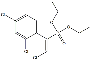 2-Chloro-1-(2,4-dichlorophenyl)vinylphosphonic acid diethyl ester 结构式