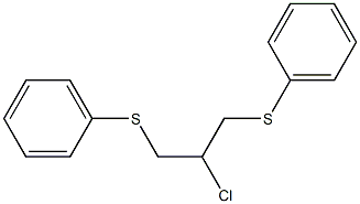 1,3-Bis(phenylthio)-2-chloropropane 结构式