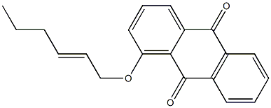 1-[[(E)-2-Hexenyl]oxy]anthraquinone 结构式