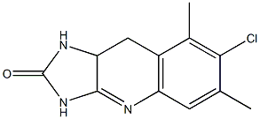 7-Chloro-6,8-dimethyl-9,9a-dihydro-1H-imidazo[4,5-b]quinolin-2(3H)-one 结构式