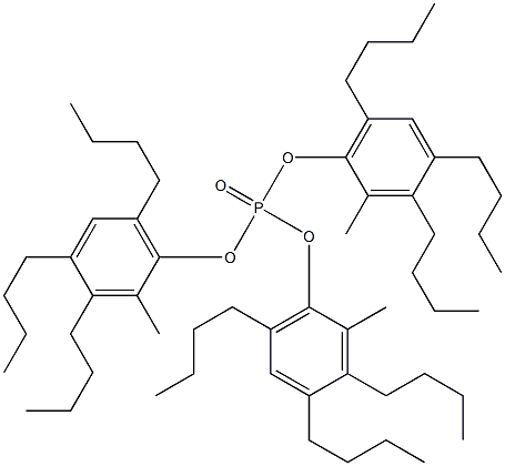 Phosphoric acid tris(2-methyl-3,4,6-tributylphenyl) ester 结构式