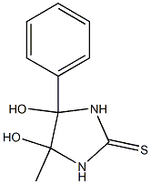 4,5-Dihydroxy-4-methyl-5-phenylimidazolidine-2-thione 结构式