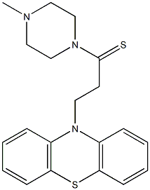 1-(4-Methyl-1-piperazinyl)-3-(10H-phenothiazin-10-yl)-1-propanethione 结构式