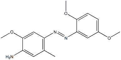 4-(2,5-Dimethoxyphenylazo)-2-methoxy-5-methylaniline 结构式
