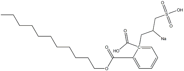 Phthalic acid 1-undecyl 2-(2-sodiosulfopropyl) ester 结构式