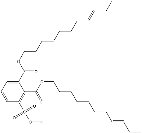 3-(Potassiosulfo)phthalic acid di(8-undecenyl) ester 结构式