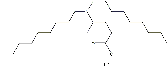 4-(Dinonylamino)valeric acid lithium salt 结构式