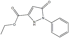 5-Oxo-1-phenyl-3-pyrazoline-3-carboxylic acid ethyl ester 结构式