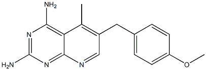 5-Methyl-6-(4-methoxybenzyl)pyrido[2,3-d]pyrimidine-2,4-diamine 结构式