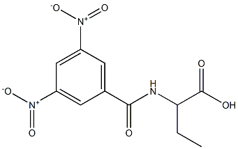 2-(3,5-Dinitrobenzoylamino)butyric acid 结构式