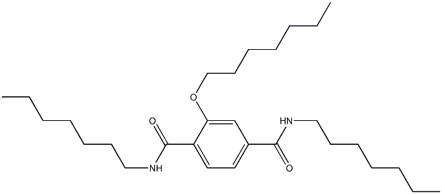 2-(Heptyloxy)-N,N'-diheptylterephthalamide 结构式