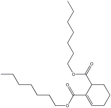 1-Cyclohexene-2,3-dicarboxylic acid diheptyl ester 结构式