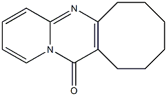 6,7,8,9,10,11-Hexahydro-12H-cycloocta[d]pyrido[1,2-a]pyrimidin-12-one 结构式