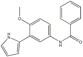 N-(3-(2-Pyrrolyl)-4-methoxyphenyl)benzamide 结构式