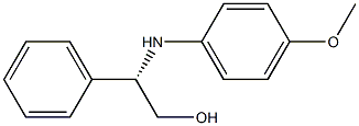 (2S)-2-Phenyl-2-[(4-methoxyphenyl)amino]ethan-1-ol 结构式