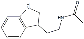 3-[2-(Acetylamino)ethyl]-2,3-dihydro-1H-indole 结构式