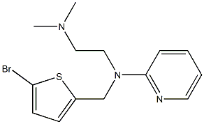 2-[(5-Bromo-2-thenyl)(2-dimethylaminoethyl)amino]pyridine 结构式