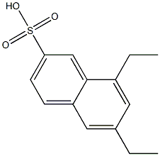 6,8-Diethyl-2-naphthalenesulfonic acid 结构式