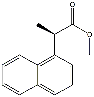 [R,(-)]-2-(1-Naphtyl)propionic acid methyl ester 结构式