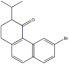 6-Bromo-1,2-dihydro-3-isopropylphenanthren-4(3H)-one 结构式